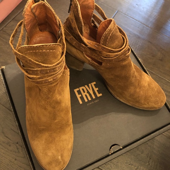 Frye Naomi Suede Pickstitch Shootie 7.5 - Picture 3 of 8